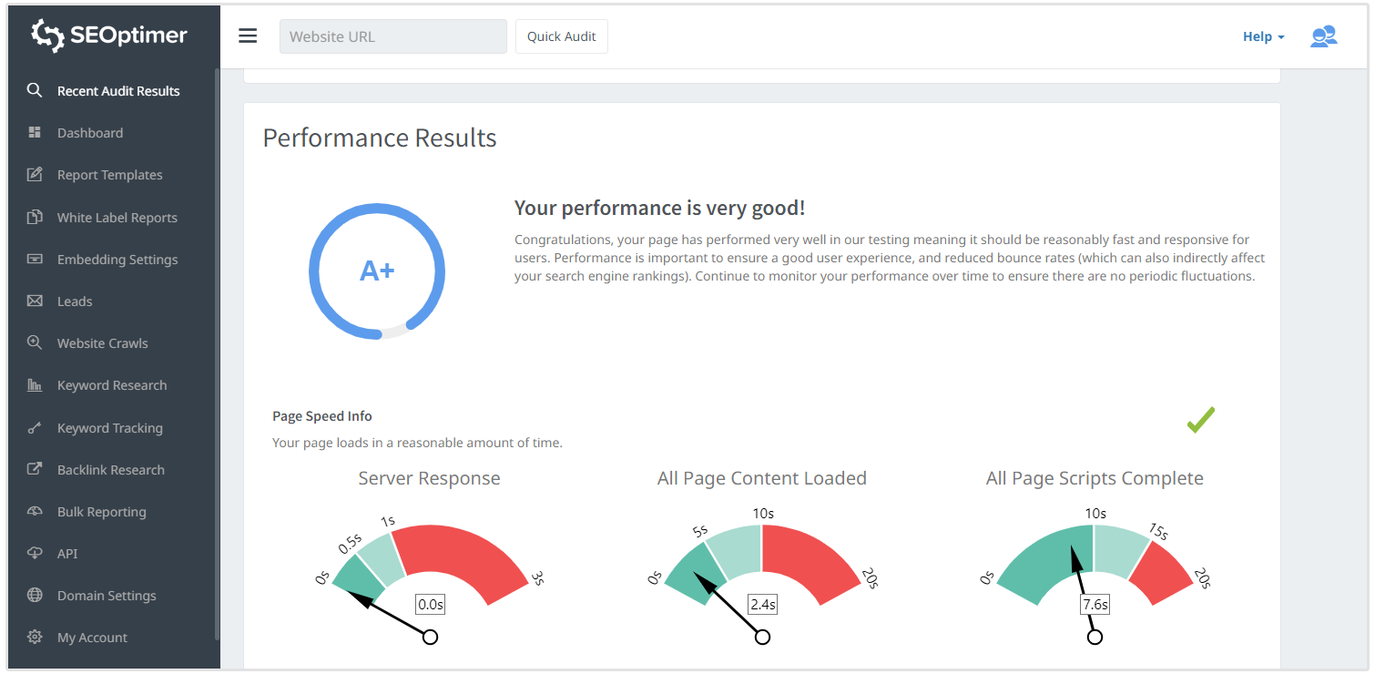 website denetiminde pagespeed